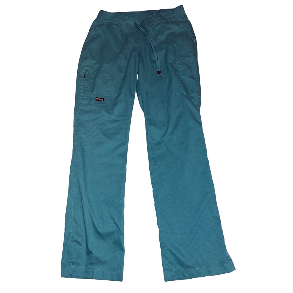 Grey's Anatomy Womens Teal Scrub Pants Drawstring Straight Leg Barco, Size S
